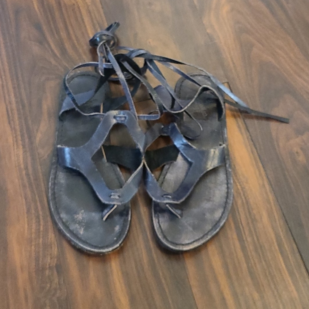 Freebird leather lace up sandels